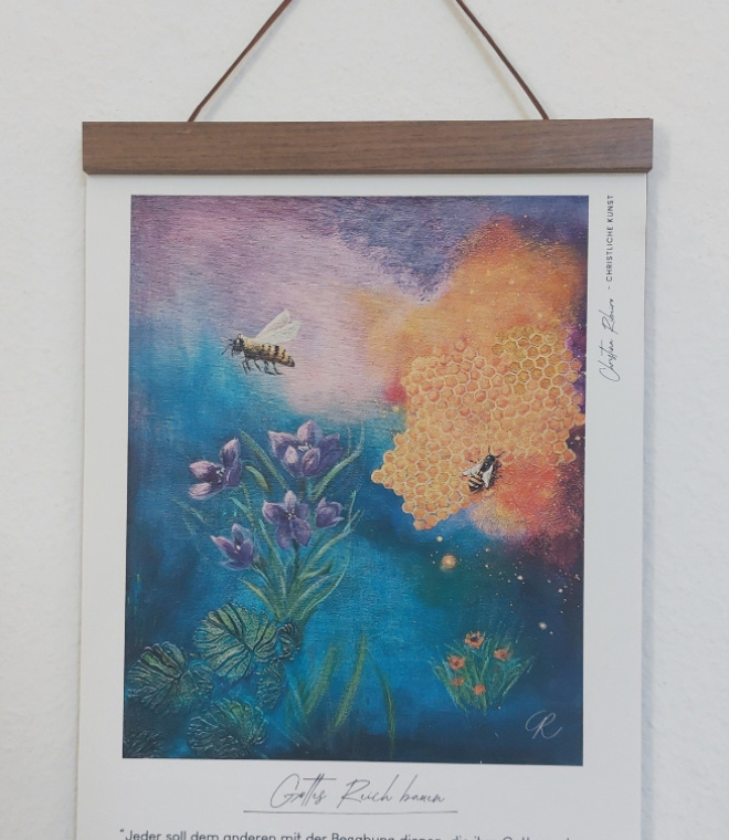 Kunstdruck "Bees"